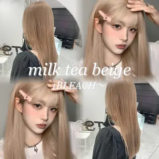 ロング カラー ハイトーン/ダブルカ ラー/RINKA🎀のヘアスタイル