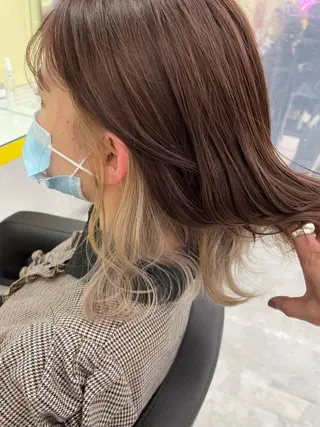 ミディアム カラー 横浜メンズパーマ🔥 大野賢人のヘアスタイル