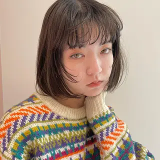 ミディアム カラー レイヤーカット/ ハイトーンchimiのヘアスタイル