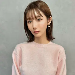 ミディアム 【ボブ、ミディアム、 髪質改善】浅川俊輝のヘアスタイル