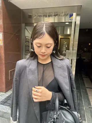 ミディアム カラー CURIO/南船場 /RIN💈🍎のヘアスタイル