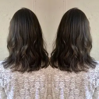 ミディアム あらき ちさとのヘアスタイル