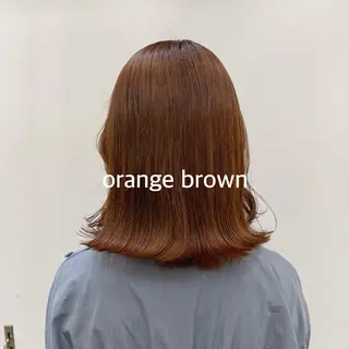 ミディアム 暖色カラー推し/ トヤエリコのヘアスタイル