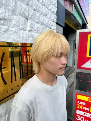 カラー ブリーチ/暖色カラー 宮城陽日のヘアスタイル