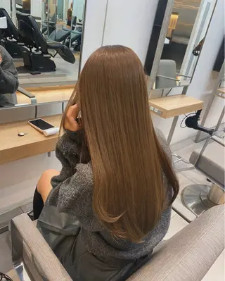 ロング カラー nok所属・レイヤー/ベージュ/ どますず🌺のヘアスタイル