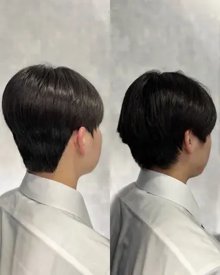 ショート パーマ メンズ 韓国メンズヘア/ ダウンパーマ/歩夢のヘアスタイル