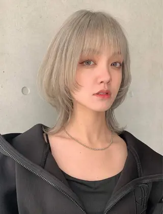 ミディアム カラー 似合わせボブ/ ショート　原田朝日のヘアスタイル