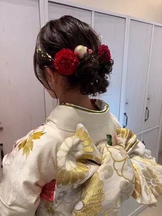 ヘアアレンジ つちだ ゆうひ / 暗髪カラー⟡.·のヘアスタイル