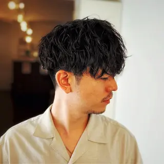 ショート パーマ メンズ SALOWIN名古屋suite店所属・メンズカット/名駅 個室/千田のヘアスタイル