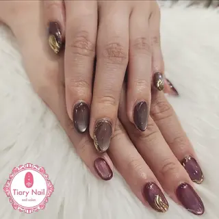 ネイル 💙🤍Tiary M🤍💙のネイルデザイン