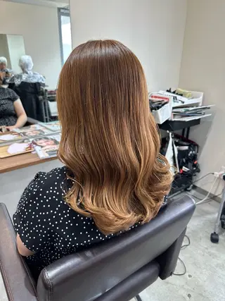 ロング カラー パーマ ハイスピード×ハイ クオリティ✨山下のヘアスタイル