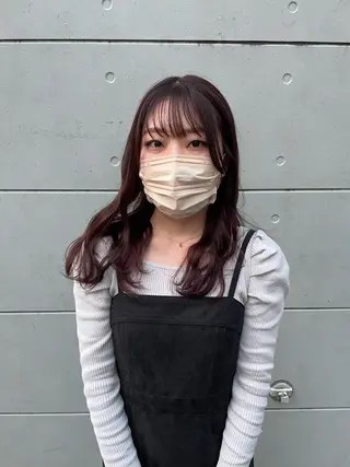 セミロング カラー 高橋 みく/ minim 暖色のヘアスタイル