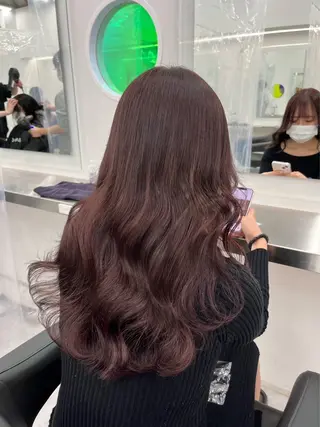 ロング カラー 表参道/透明感カラー /暗髪/ジュキヤのヘアスタイル