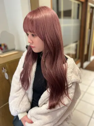 ロング カラー 中村 未夢のヘアスタイル