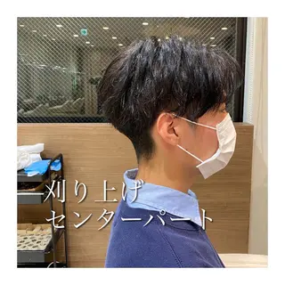 ショート メンズ 縮毛矯正 滝沢尚起のヘアスタイル