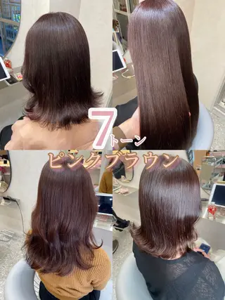 ロング カラー 新宿/韓国ヘア 中明度カラー/かやのヘアスタイル