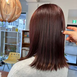 セミロング カラー 楠瀬 綾乃のヘアスタイル