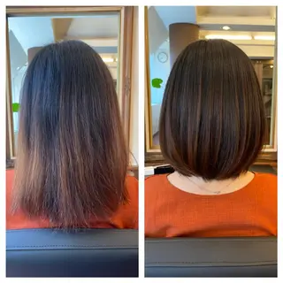 ミディアム 名古屋栄の髪質改善 トリートメント/清田のヘアスタイル