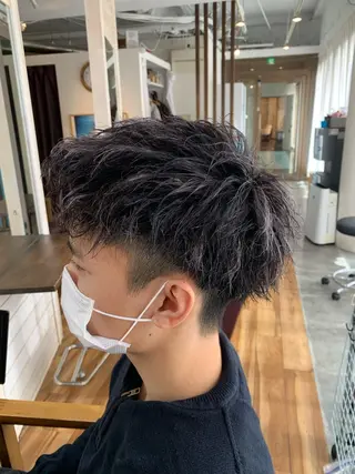 ショート CECIL hair なんば店所属・メンズパーマ 艶髪☆店長☆有馬のヘアスタイル