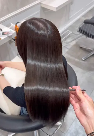 セミロング カラー Kazuki 艶髪特化のヘアスタイル