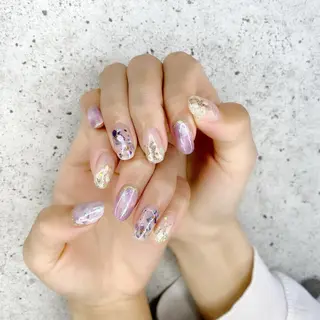 ミディアム カラー パーマ ヘアアレンジ メンズ キッズ ネイル マツエク・マツパ Salon Ｋのネイルデザイン