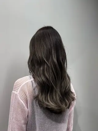 ロング カラー バレイヤージュ /ハイライト/もときのヘアスタイル