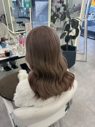 ミディアム ハイトーン/エクステ /りこぴん🎀のヘアスタイル