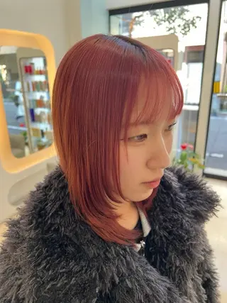 ミディアム カラー 堀井 凌平のヘアスタイル