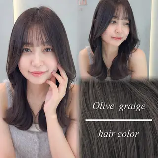 セミロング カラー 🇰🇷韓国レイヤー 錦糸町【北山謙三】のヘアスタイル