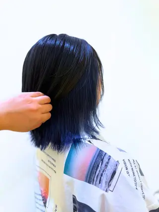 ミディアム インナーカラー 💎しまだゆうかのヘアスタイル