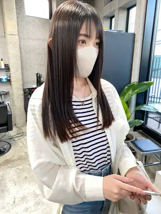 ロング カラー OVER→三軒茶屋 /縮毛矯正・髪質改善のヘアスタイル