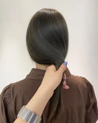 ロング カラー 店長　MANAMI ／ブリーチ／骨格ボブのヘアスタイル