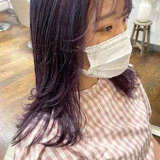 ロング 中村 友香のヘアスタイル