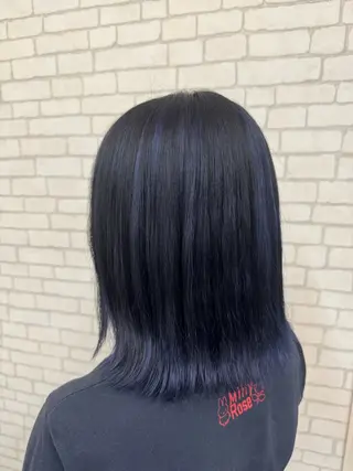 ミディアム カラー r i n k aのヘアスタイル