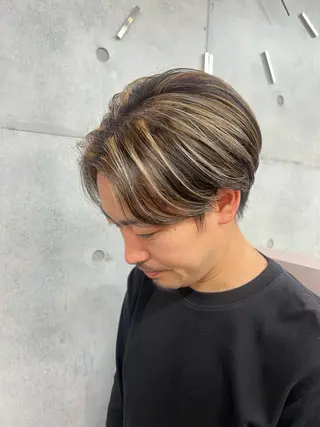 メンズ カコ/レイヤーカット ヘアアレンジのヘアスタイル