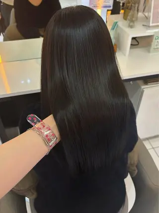 ロング コテ巻きパーマ/ 韓国レイヤー/なおのヘアスタイル