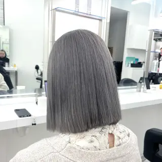 ミディアム カラー ケアブリーチ/ 髪質改善/上質艶髪のヘアスタイル