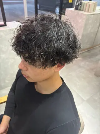 パーマ メンズ 長谷川 湧のヘアスタイル