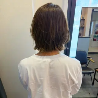 ミディアム ボブレイヤー/くびれ ヘア/タイラユリ🍋のヘアスタイル