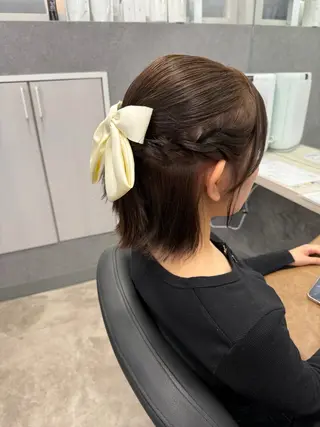 ショート ヘアアレンジ 個室美容室miyuu hair&spa所属・加藤 あおいのヘアスタイル