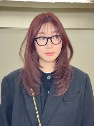 セミロング カラー 🦋韓国系指名No1 店長/圓山 祐也🦋のヘアスタイル