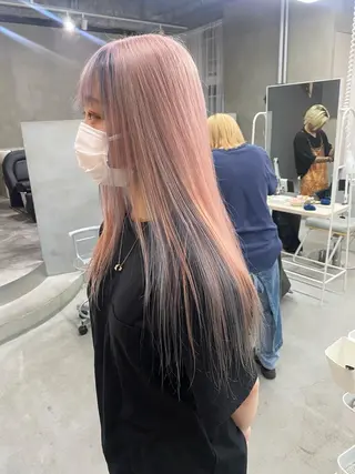 ロング カラー qulim所属・前橋 姫奈のヘアスタイル