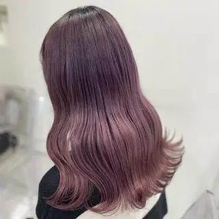セミロング カラー 🎀🧁ダメージレス 艶髪カラー🧁🎀のヘアスタイル