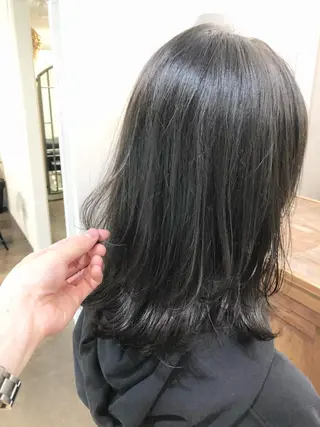 ミディアム 千葉 郁也のヘアスタイル