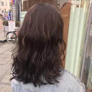 セミロング カラー 韓国ヘア/耳ツボジュ エリー♡ayumuのヘアスタイル