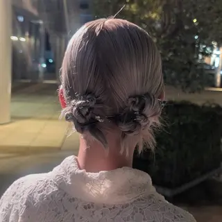 ヘアアレンジ 彩桜/艶カラー/小顔 に見せるカット✂のヘアスタイル