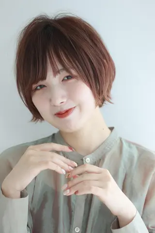ショート 韓国レイヤーカット✨ 縮毛矯正　原田 優作のヘアスタイル