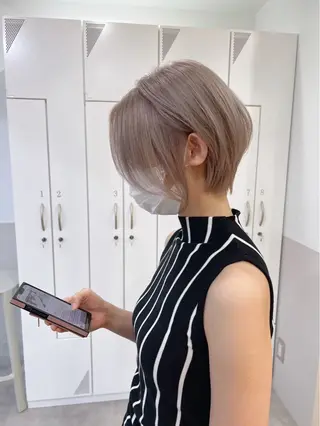 ミディアム 🤍ショートボブ 🤍NANAMI🤍のヘアスタイル