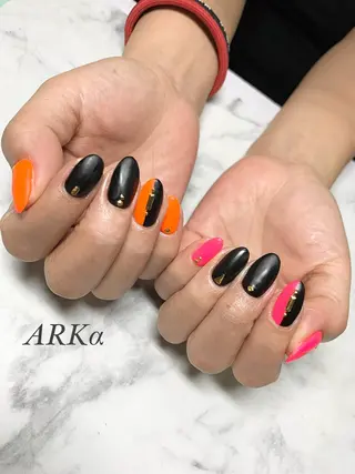 セミロング ネイル Nailsalon ARKαのネイルデザイン