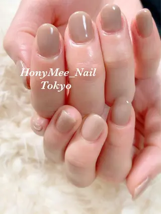 ミディアム カラー ネイル honey meeのネイルデザイン